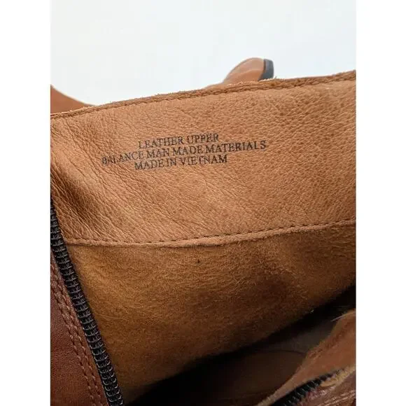 Born 7.5 Vivi Ankle Boots Buckles Heel Leather Western Rodeo Cowgirl Equestrian - Picture 3 of 9